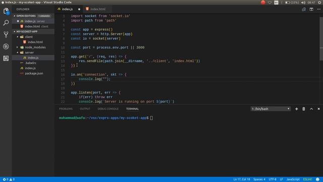 socket io and es6 tutorial 3 simple chat part 2 смотреть онлайн