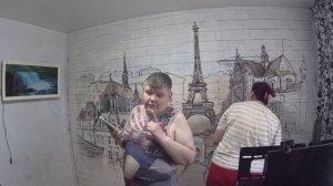 ПОКЛЕИЛИ ФОТО ОБОИ