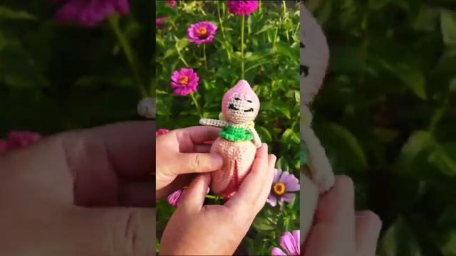 фея тюльпанов. куколка-перевертыш. игрушки амигуруми #амигуруми #вязание #вязаныеигрушкикрючком