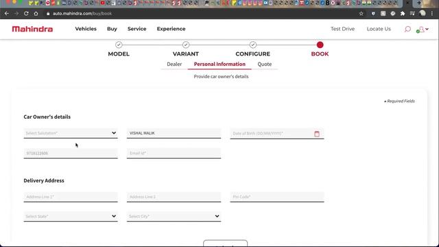 mahindra THAR booking full procedure . смотреть онлайн