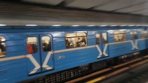 Ленинская линия на номерном Площадь Маркса - Речной Вокзал + сборник поездов 25.10. 2023