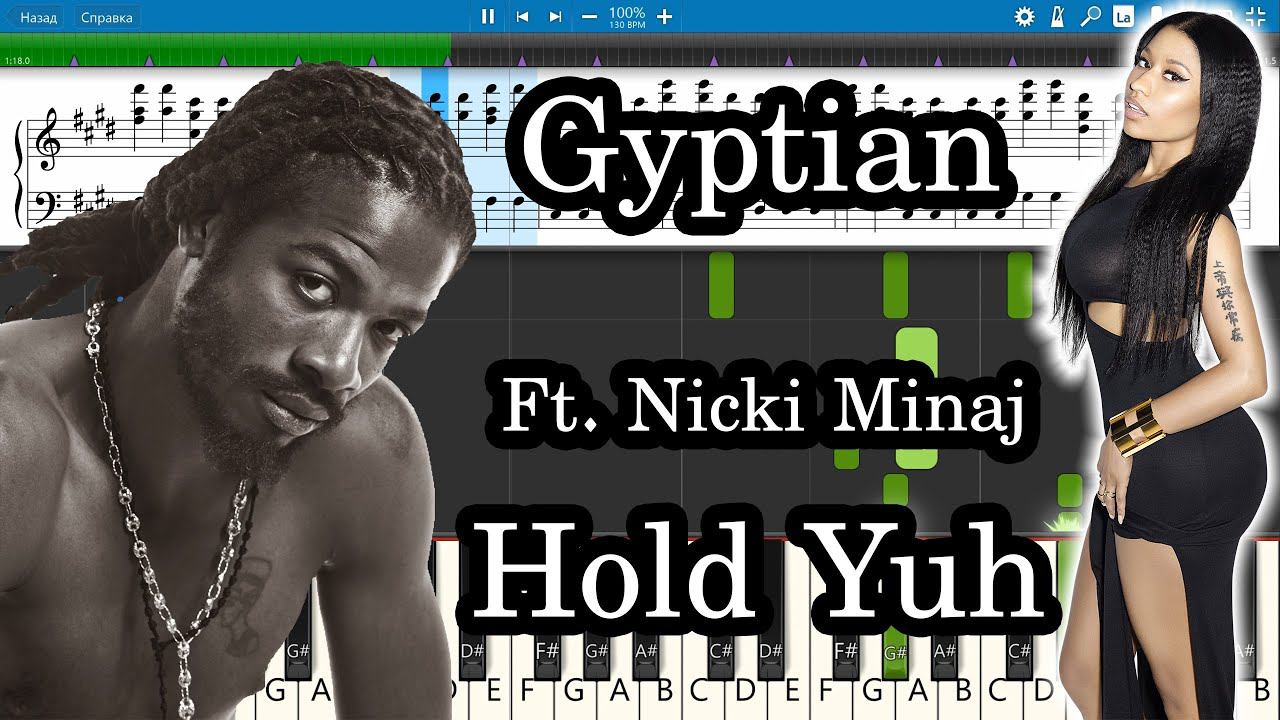 Gyptian Ft. Nicki Minaj - Hold Yuh [Piano Tutorial | Sheets | MIDI] Synthesia