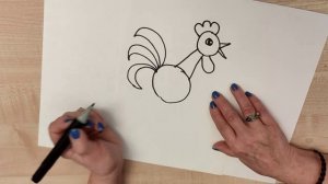 Рисуем петуха