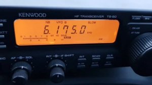 AM Radio station scan . Kenwood TS-50 out of her box for an hour.