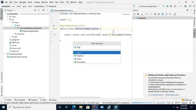 Create a simple Spring Boot project in IntelliJ IDEA, with Thymeleaf