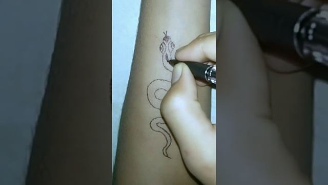 Snake ? Tattoo || #trending #trendigtattoo #trendingshorts #viral #viraltattoo #viralshorts