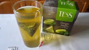 Зелёный чай Ginger Mojito Tess в пакетиках-пирамидках
