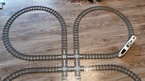 Лего железная дорога самодельный перекрёсток, пересечение