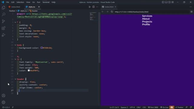 HOW TO MAKE NAVIGATION IN HTML AND CSS  | WEBSITE HTML CSS JAVASCRIPT