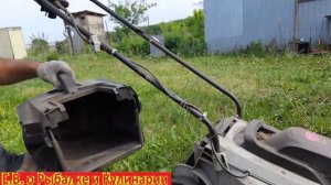 Обзор электрической газонокосилки Интерскол ГКЭ-32/1200 после 4 лет работы,реальный отзыв владельца