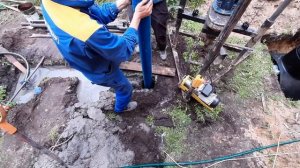 БУРЕНИЕ СКВАЖИНЫ НА ПЕСОК! ОЧЕНЬ подробно! Используем переносную МГБУ