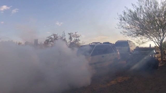 How To Blow up a honda civic Wagon. No Oil No Coolant Burnout смотреть онлайн