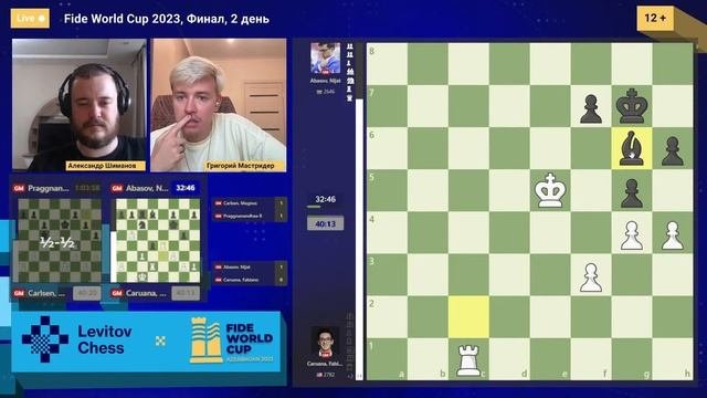 КУБОК МИРА ПО ШАХМАТАМ 2023 | Финал, 2 день ? Григорий Мастридер @BookChel  ♟️ Шахматы