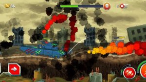 играю в режим разрушенный город танком  т-35 игра геранд гнутые дула
