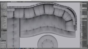 Видеокурс по Blender 3d. 3 урок - Моделирование нижней части дивана
