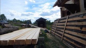 Мой способ перетаскивать брус.