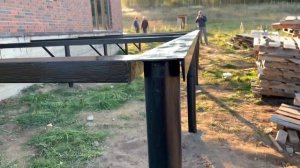 Свайный фундамент с обвязкой из швеллера в Смоленске под ?