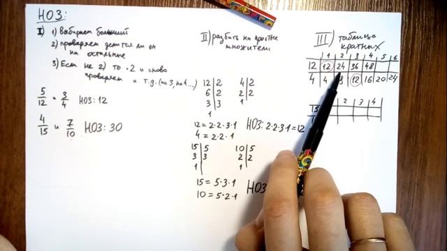 3 способа как определять общий знаменатель! смотреть онлайн