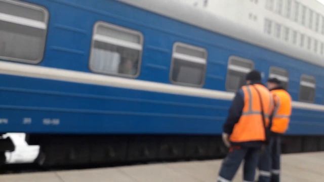 Отправление поезда международных линий номер 302 Минск-Адлер со станции Минск-пассажирский
