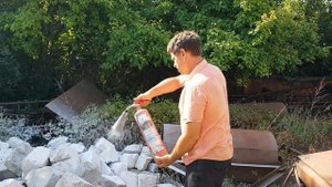 Тест огнетушителей ОУ-3 vs ОП-2