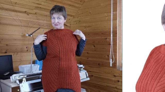 Вязание  оверсайз безрукавки на вязальной машине,?уроки вязания для начинающих?Анонс