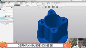 КОМПАС-3D (17 урок, создание модели - Техническая ступка)
