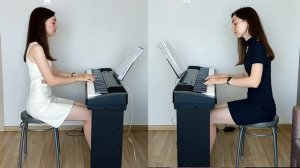 Бах - Шутка (в 4 руки) piano