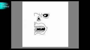 How to draw a Monster, Как  нарисовать страшного Монстра