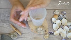 Candlestick made of shells / Подсвечник из ракушек / Чем клеить ракушки? / DIY TSVORIC