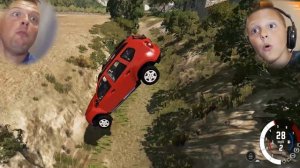 ЕДЕМ на РЕНО Дача ДАСТЕР Тест на прочность в BeamNG Drive от Игорюшины Игруши