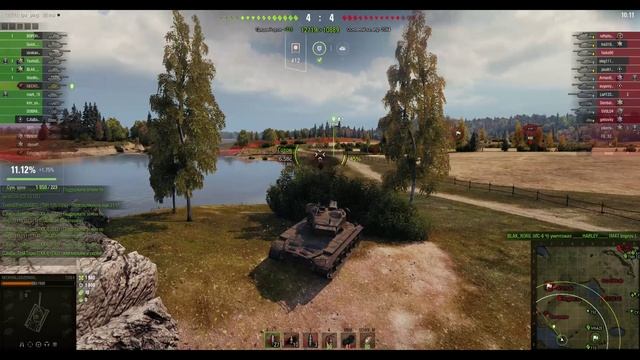 T26E4 SuperPershing. Премиальный СТ (США). Карта Малиновка. №-1 смотреть онлайн