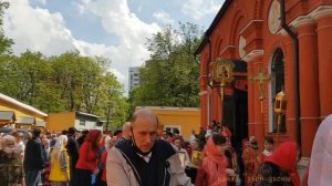 Крестный ход на престольный праздник в храме свв.Бориса и Глеба в Дегунино, колокольный звон