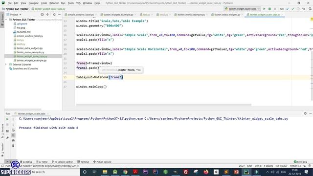 Python GUI Tkinter Tutorial Part 17.5 | Tabs,Slider,Table in Tkinter смотреть онлайн