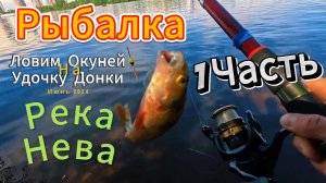 Ловим Окуней Удочки Донки Река Нева СПБ область