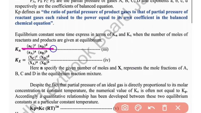 7.1.3 Relationship between Kc Kp kx and kn || Class 11 chemistry