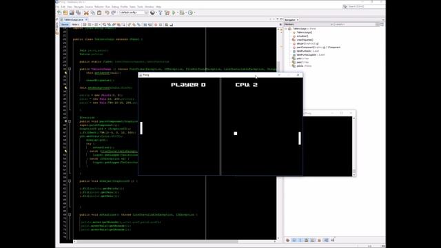 Remake of Classic Pong game of Atari make with Java graphics смотреть онлайн