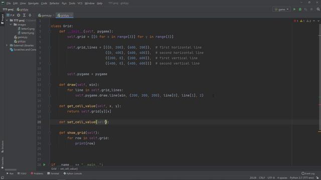 Tic-tac-toe játék - 1. rész - python és pygame játékfejlesztés смотреть онлайн