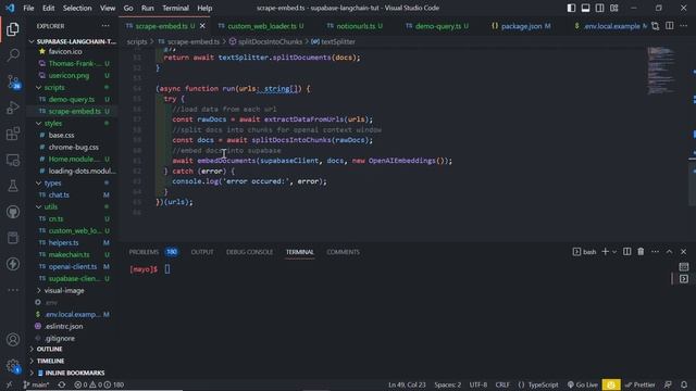 LangChain & Supabase Tutorial: How to Build a ChatGPT Chatbot For Your Website