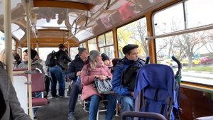 Поездка на ЛиАЗ-677М по Москве, метро "Римская" - музей "Моторы Октября"