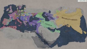 All nations reduced to 1 territory! An Imperator: Rome A.I only timelapse