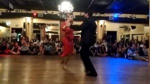 Ariadna Naveira and Fernando Sanchez perform at the NYC All Night Milonga