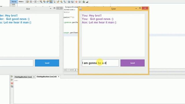 Mini Chat Application Project in java смотреть онлайн
