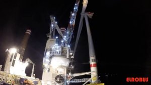 Монтаж Ветрогенератора в Океане