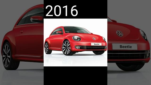 evolution of Volkswagen Beetle (2010-2022)