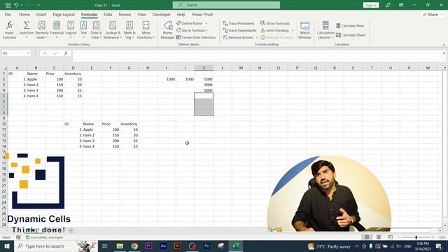 Excel Tutorial For Beginners Class 21: Named Ranges | Formula Auditing | Error Checking Urdu/Hindi