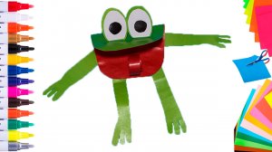 Детская поделка Лягушка своими руками, простые поделки из бумаги в детский сад и в школу