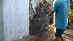 усиление шлаконабивной стены