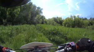 Покатушки на питбайках BSE PH10-125e и BRZ 190. Заглох в лесу.Чуть не упал на питбайке