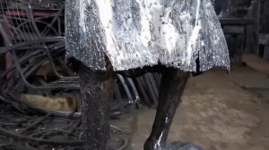 Баба-Яга - скульптура из металла. МХМ43. Ковка. Сварка.