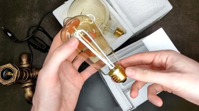 Винтажная Лампа Эдисона Из Труб с Aliexpress. Нереально Красиво!!! смотреть онлайн